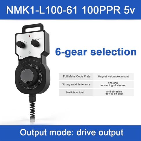 Electronic Handwheel Pulse Generator Machine Tool Machining Center All Metal Code Plate High Accuracy, Easy Installation(NMK1-E100-41-100PPR) in Saudi Arabia