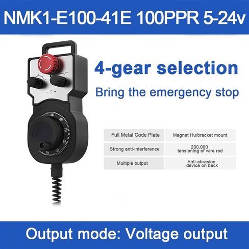 Electronic Handwheel Pulse Generator Machine Tool Machining Center All Metal Code Plate High Accuracy, Easy Installation(NMK1-E100-41-100PPR) in Saudi Arabia