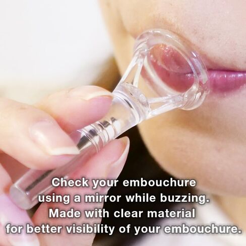 Horn Embouchure Visualizer (Clear Design) – Mouthpiece Practice Tool – BRASS DESIGN [Rim Diameter: 0.71" / 18.0mm] in Saudi Arabia