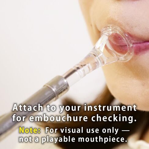 Horn Embouchure Visualizer (Clear Design) – Mouthpiece Practice Tool – BRASS DESIGN [Rim Diameter: 0.71" / 18.0mm] in Saudi Arabia