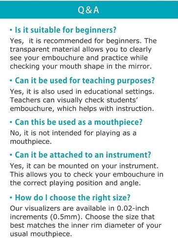 Horn Embouchure Visualizer (Clear Design) – Mouthpiece Practice Tool – BRASS DESIGN [Rim Diameter: 0.71" / 18.0mm] in Saudi Arabia