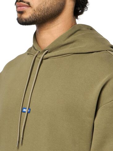 Hugo Men's Twill French Terry Logo Patch Switshirs in Saudi Arabia
