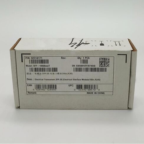 Sealed 02314171 SFP-1000BaseT Electrical Transceiver SFP Electrical Interface Module 100m RJ45(Refurbished) in Saudi Arabia