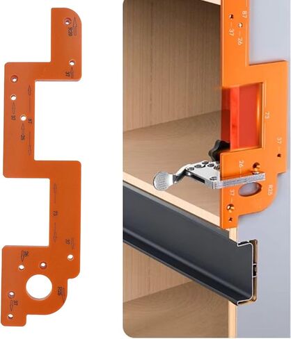 Arc Grooving Auxiliary Tool, 13.8in Woodworking arc Slotting Template, Round Corner Radius Templates Slot Positioning Tool for Wardrobe Kitchen Handle, Cabinet Door (8mm) in Saudi Arabia