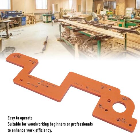 Arc Grooving Auxiliary Tool, 13.8in Woodworking arc Slotting Template, Round Corner Radius Templates Slot Positioning Tool for Wardrobe Kitchen Handle, Cabinet Door (8mm) in Saudi Arabia
