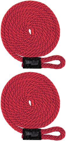 Extreme Max 3006.2156 BoatTector Solid Braid MFP Fender Line Value 2-Pack - 3/8" x 5', Red in Saudi Arabia