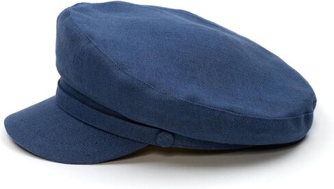 Sterkowski Pireus 100 ٪ Linen Breton Cap للرجال والنساء - غطاء بحار مترجّي تقليدي in Kuwait