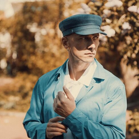 Sterkowski Pireus 100 ٪ Linen Breton Cap للرجال والنساء - غطاء بحار مترجّي تقليدي in Kuwait