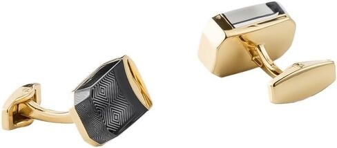 Drip Glue Electroplated Alloy Cufflinks Classic Business French Cufflinks for Men(D) in Saudi Arabia