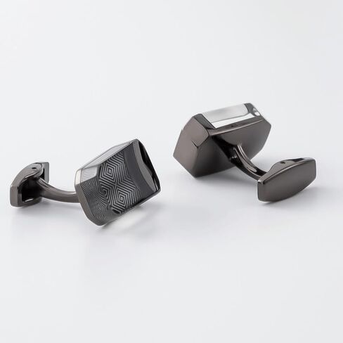 Drip Glue Electroplated Alloy Cufflinks Classic Business French Cufflinks for Men(D) in Saudi Arabia