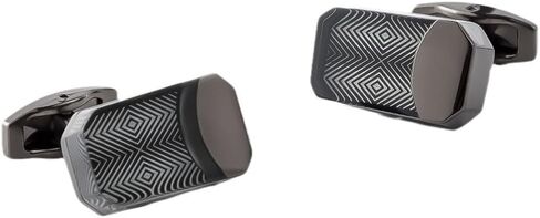 Drip Glue Electroplated Alloy Cufflinks Classic Business French Cufflinks for Men(D) in Saudi Arabia