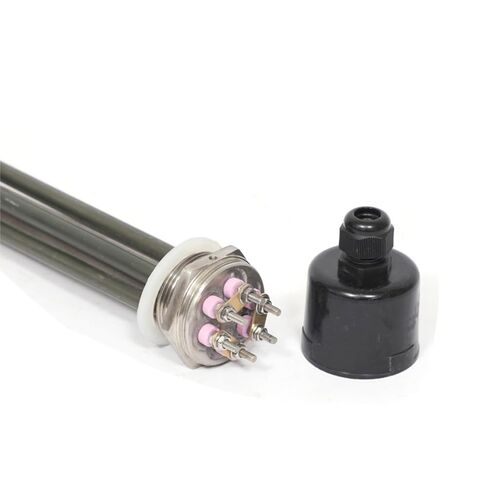 1PCS DN40 عنصر تسخين الماء من الفولاذ المقاوم للصدأ الأخضر 304 مقاومة سخان الماء الكهربائي 3KW/6KW/9KW/12KW (خيط السخان ، 220 فولت ، 12 كيلو وات 350mm) in Kuwait