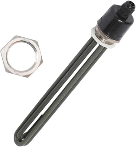 1PCS DN40 Water Heating Element Green Stainless Steel 304 Electrical Immersion Water Heater Resistance 3kw/6kw/9kw/12kw(Heater Nut,220V,12KW 350mm) in Saudi Arabia