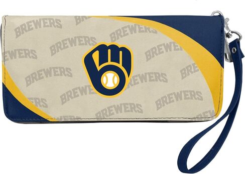 Little Earth MLB Milwaukee Brewers Curve Organizer Wallet, Team Colors, One Size in Saudi Arabia