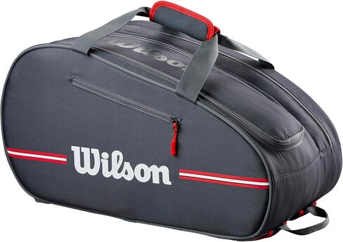 WILSON Team Padel Bag - Holds up to 4 Padel Rackets, Black/Red in Saudi Arabia