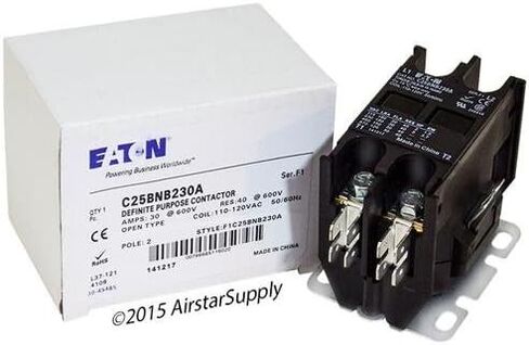 Eaton/Cutler Hammer C25BNB230A Contactor, 2-Pole, 30 Amp, 120 VAC Coil Voltage in Saudi Arabia