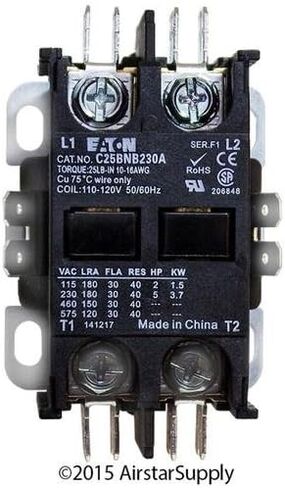 Eaton/Cutler Hammer C25BNB230A Contactor, 2-Pole, 30 Amp, 120 VAC Coil Voltage in Saudi Arabia