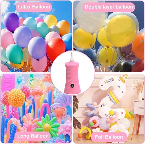 Balloon Pump Electric Air Balloon Pump Balloon Inflator for Foil Animal, Classic, Long Balloons in Kuwait