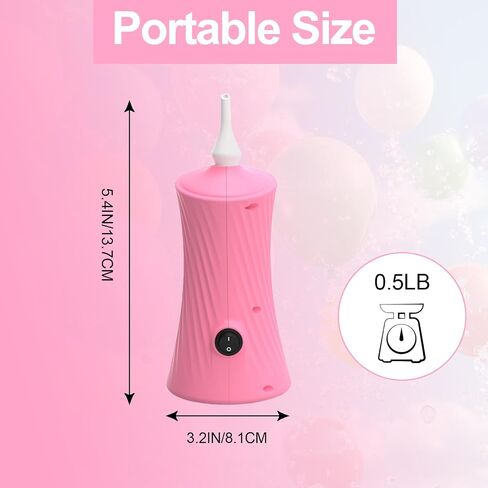 Balloon Pump Electric Air Balloon Pump Balloon Inflator for Foil Animal, Classic, Long Balloons in Kuwait