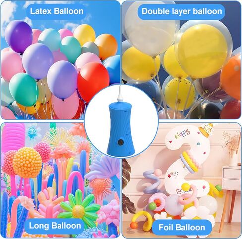 Balloon Pump Electric Air Balloon Pump Balloon Inflator for Foil Animal, Classic, Long Balloons in Kuwait