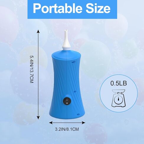 Balloon Pump Electric Air Balloon Pump Balloon Inflator for Foil Animal, Classic, Long Balloons in Kuwait