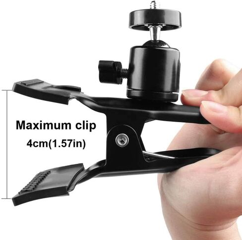 حامل رأس الجيتار مقطع الهاتف المحمول ، 360 Rotation Live Broracket Bracket Clip Guitar Guitar Bass Head Head Head Bracket Stand for Guitar Accessories for 2.16in-2.95in Phone Universal in Saudi Arabia