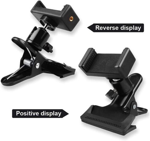 حامل رأس الجيتار مقطع الهاتف المحمول ، 360 Rotation Live Broracket Bracket Clip Guitar Guitar Bass Head Head Head Bracket Stand for Guitar Accessories for 2.16in-2.95in Phone Universal in Saudi Arabia