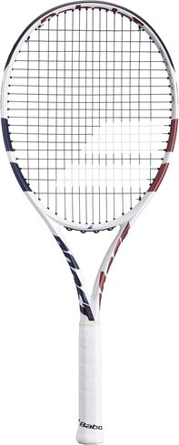 Babolat Boost Drive Strung Tennis Racquet (White) - Add an Optional Bag, Tennis Balls and Grips in Saudi Arabia