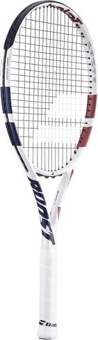 Babolat Boost Drive Strung Tennis Racquet (White) - Add an Optional Bag, Tennis Balls and Grips in Saudi Arabia