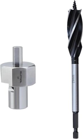 1pc Workbench Dog Hole Chamfer Reamer Tool Stainless Steel 20mm 3/4 Inch Dog Hole Shaping Trimmer Hex Shank for Electric Drill(19 mm) in Saudi Arabia