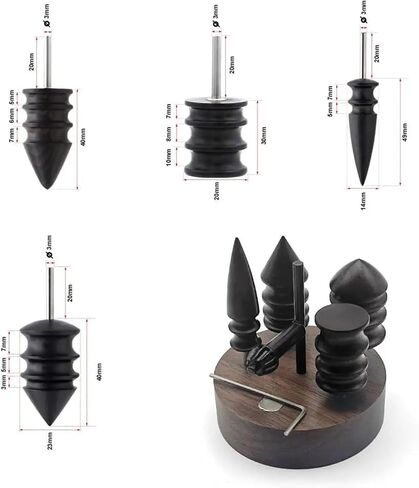 Leather Burnisher Polishing Machine Adjustable Speed 1500-6000 RPM Handheld Edge Grinding Tool 4 Heads Leather Finishing in Saudi Arabia