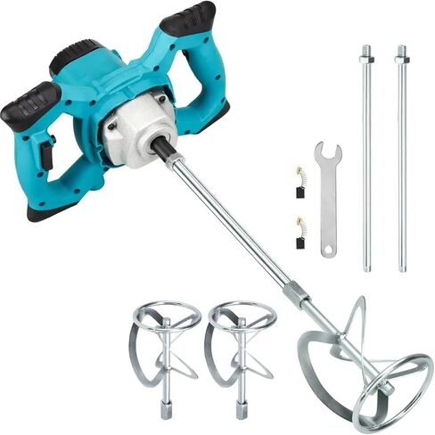 2600W Handheld Electric Concrete Mixer with 6-Speed Adjustment and Accessories Pack in Saudi Arabia