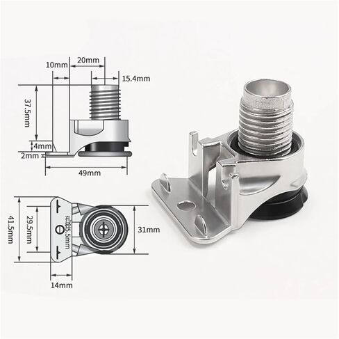 4Pcs Furniture Levelers Table Feet Heavy Duty Adjustable Furniture Cushion Foot for Table, Wardrobe, TV Cabinet Load 175KG in Saudi Arabia