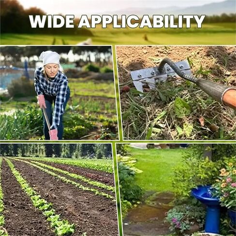 Weeding Hoe Iron Rake Garden Rake Metal Carbon Steel Tooth Nail Rake Weeding Loose Soil Agricultural Tool for Sturdy Dethatching(6-Teeth) in Saudi Arabia
