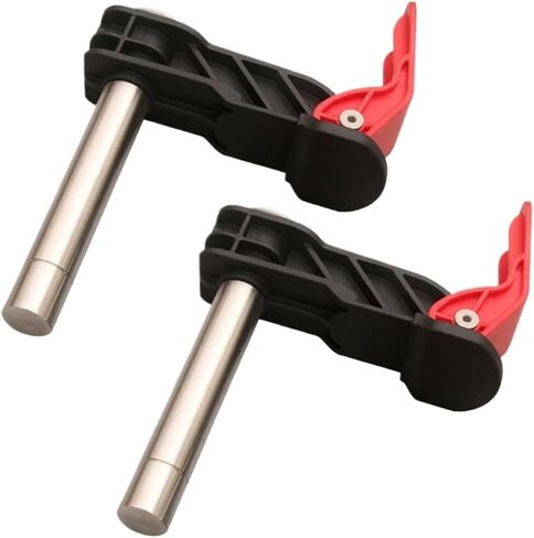 2 Pack 19mm 20mm Bench Dog Hold Down Quick Clamps Stainless Steel MFT Table T-Track Guide Rail System Clamps(Type A 19mm) in Saudi Arabia