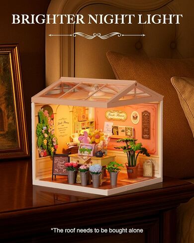 Rolife Super Creator Series, DIY Mini Ice Cream Store Dollhouse House Kit, Bulid Scenary for Action Collectible Figures,Creative Gifts for Women Kid Adults in Saudi Arabia