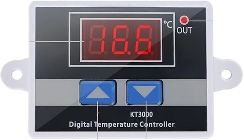 Thermostat Digital Temperature Controller for Incubator Aquarium Regulator Switch Control AC 220V DC12V 24V 10A Red LED Sensor(110V 220V 3keys) in Saudi Arabia