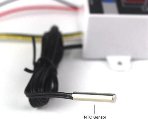 Thermostat Digital Temperature Controller for Incubator Aquarium Regulator Switch Control AC 220V DC12V 24V 10A Red LED Sensor(110V 220V 3keys) in Saudi Arabia