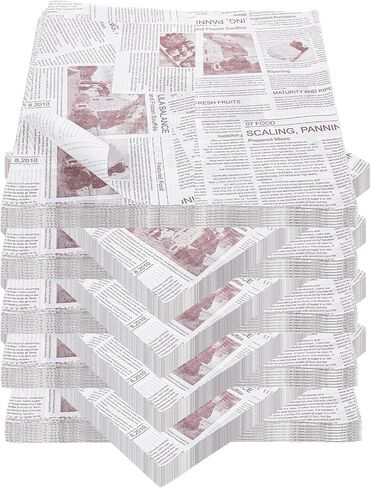 500 PCS 12 × 12 بوصة من ورق الشمع الأذواق الشحوم مقاوم لبطانات سلة صينية مقاومة للشرق وورقة ورقية وملفات أغلفة الكلب الساخن مربعة لخبز الطعام (بني) in Saudi Arabia