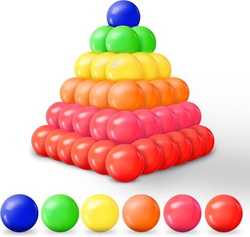 Play Balls for Ball Pit, Plastic Crush Proof, Phthalate & BPA Free, Assorted Colors (200 Balls) in Kuwait