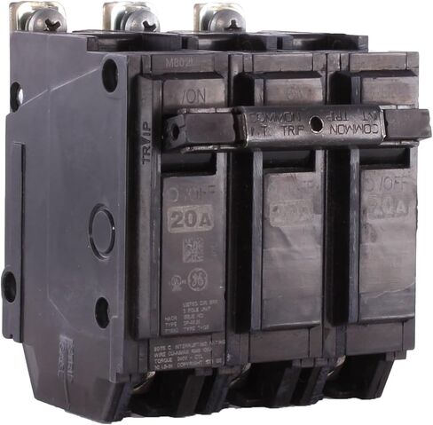 GE THQB32020 BOLT-ON MOUNT TYPE THQB Miniature Circuit Breaker 3-Pole 20 AMP 240 Volt AC in Saudi Arabia