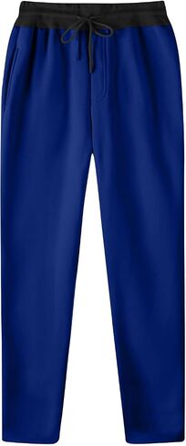 Mens Straight Leg Sweatpants Baggy Lightweight Drawstring Elastic Waist Lounge Pant Loose Athletic Gym Workout Jogger in Kuwait