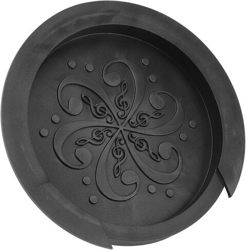 Guitar Soundhole Cover & Acoustic Sound Hole Cover - Soft Silicone Guitar Accessories for Optimal Sound Quality (Black) in Saudi Arabia