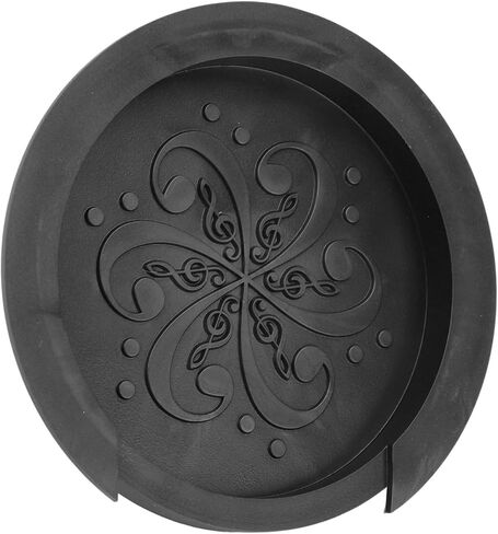 Guitar Soundhole Cover & Acoustic Sound Hole Cover - Soft Silicone Guitar Accessories for Optimal Sound Quality (Black) in Saudi Arabia