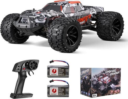 Vevor RC Crawler 1/24 مقياس RC Car Rock Crawler All Terrain 4WD Off-Road Truck مع LED Light 2 بطاريات قابلة لإعادة الشحن ، هدية سيارة هواية قابلة للتعديل سرعتين للبالغين in Kuwait