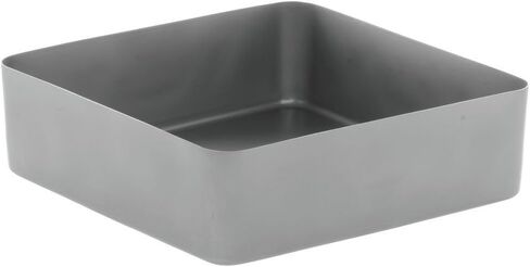 HUBERT Serving Pan Display Pan Soft Touch Rectangular Silver Stainless Steel - 9 3/4" L x 9 3/4" W x 3" H in Saudi Arabia