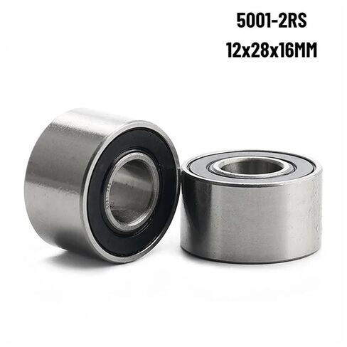 1PCS صف مزدوج سماكة تحمل 5001-2RS12 * 28 * 16 آلة تلميع الأدوات الهوائية عرض سرعة عالية 6001 رطل (سماكة) in Kuwait