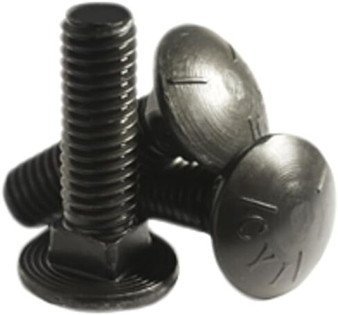7/16-14 X 1 1/2 Carriage Bolts Grade 5 Coarse Plain - Pack of 5 in Saudi Arabia