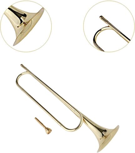 Generic B Flat Bugle Musical Tool for Cavalry and Marching Use in Saudi Arabia