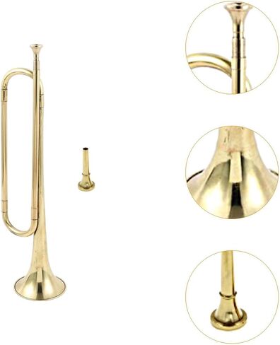 Generic C Flat Bugle Brass Music Device for Young Musicians with Mouthpiece in Saudi Arabia